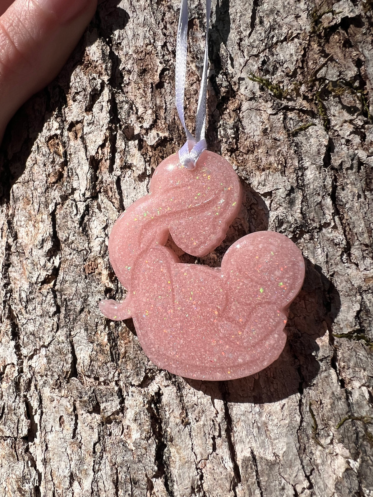 Mom and baby ornament