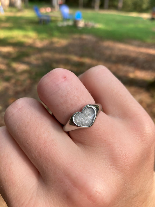 Stainless Steel heart ring