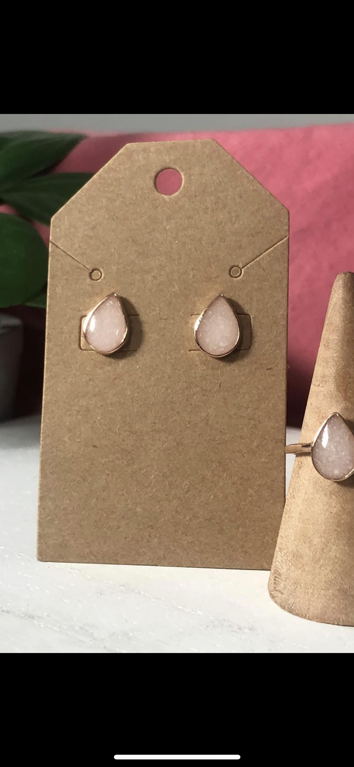 Pear earrings