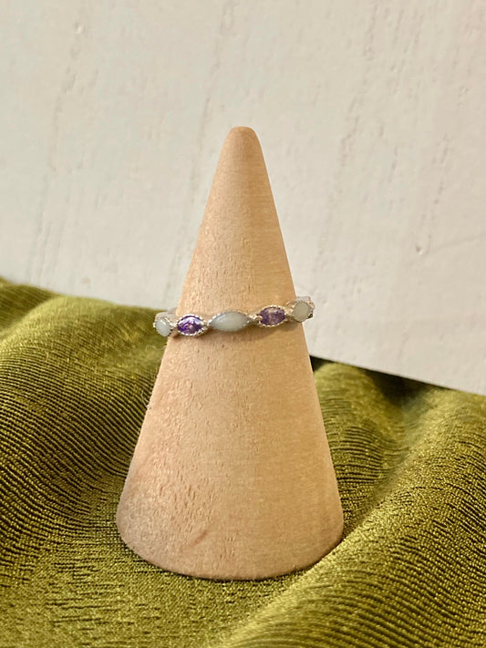 Birthstone Band - full marquise (June-August)